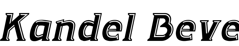 Kandel Bevel Italic Yazı tipi ücretsiz indir
